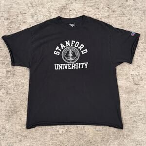 Stanford University Black T-Shirt Size XL